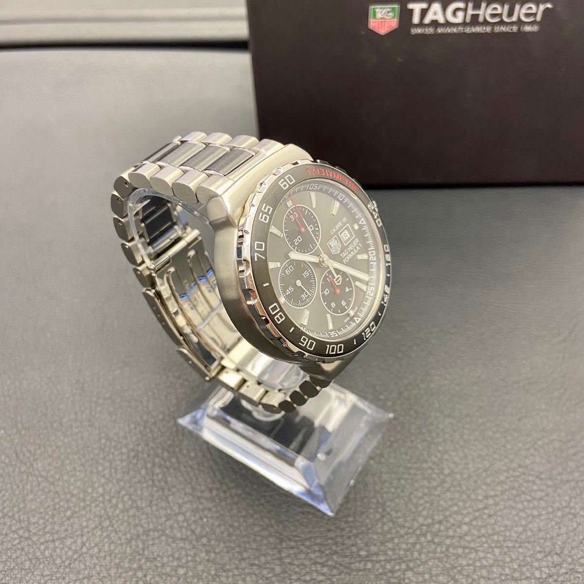 【TAG HEUER】タグホイヤー　フォーミュラ1 SS 腕時計 メンズ ブラック 自動巻_画像3