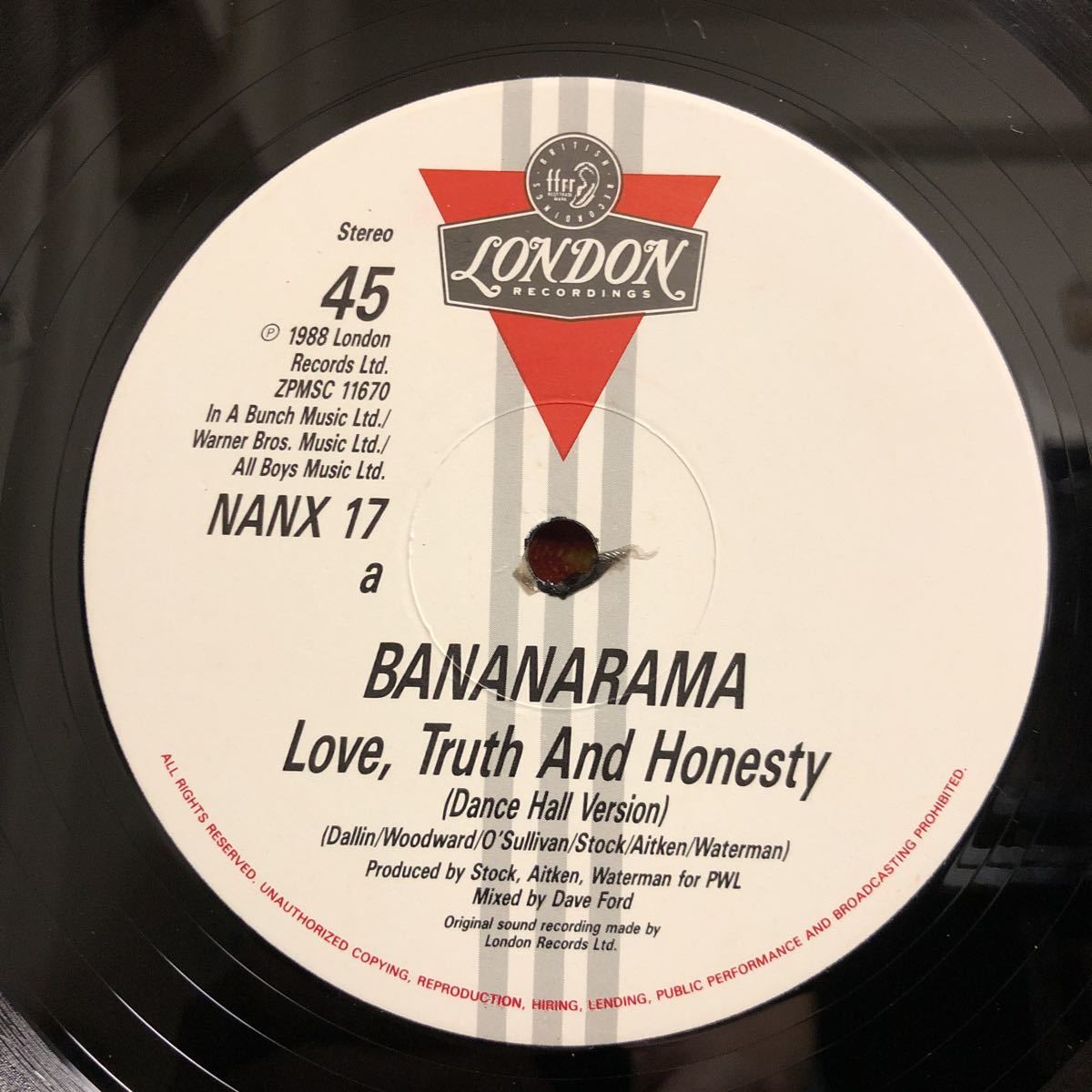 Bananarama / Love, Truth & Honesty 【12inch】（UK盤）_画像3