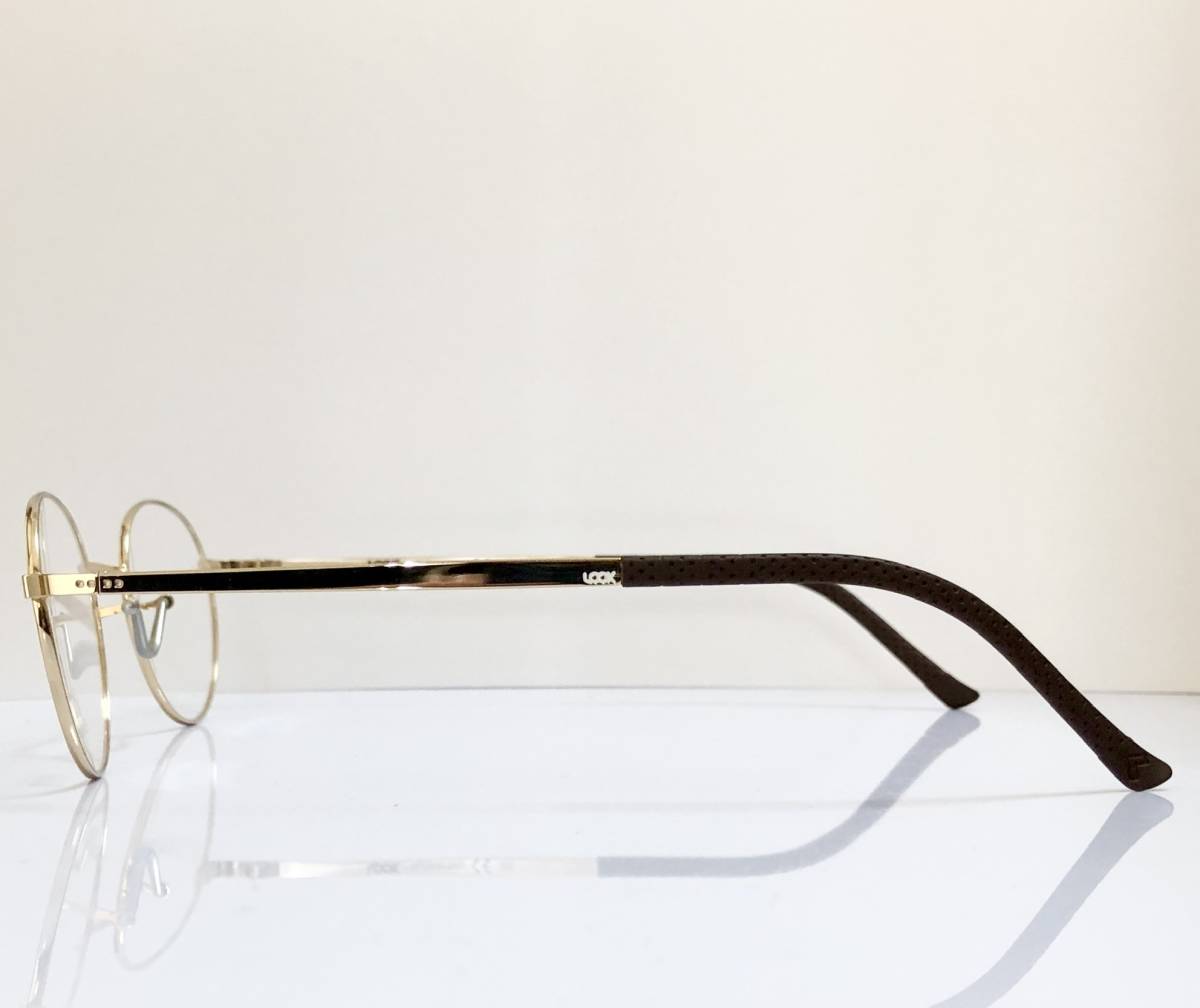 サドルブリッジ 一山式 定価38,000円 イタリア製 LOOK OCCHIALLI 丸メガネ SWING スイング / Lunor スタイル ルノア風の画像5