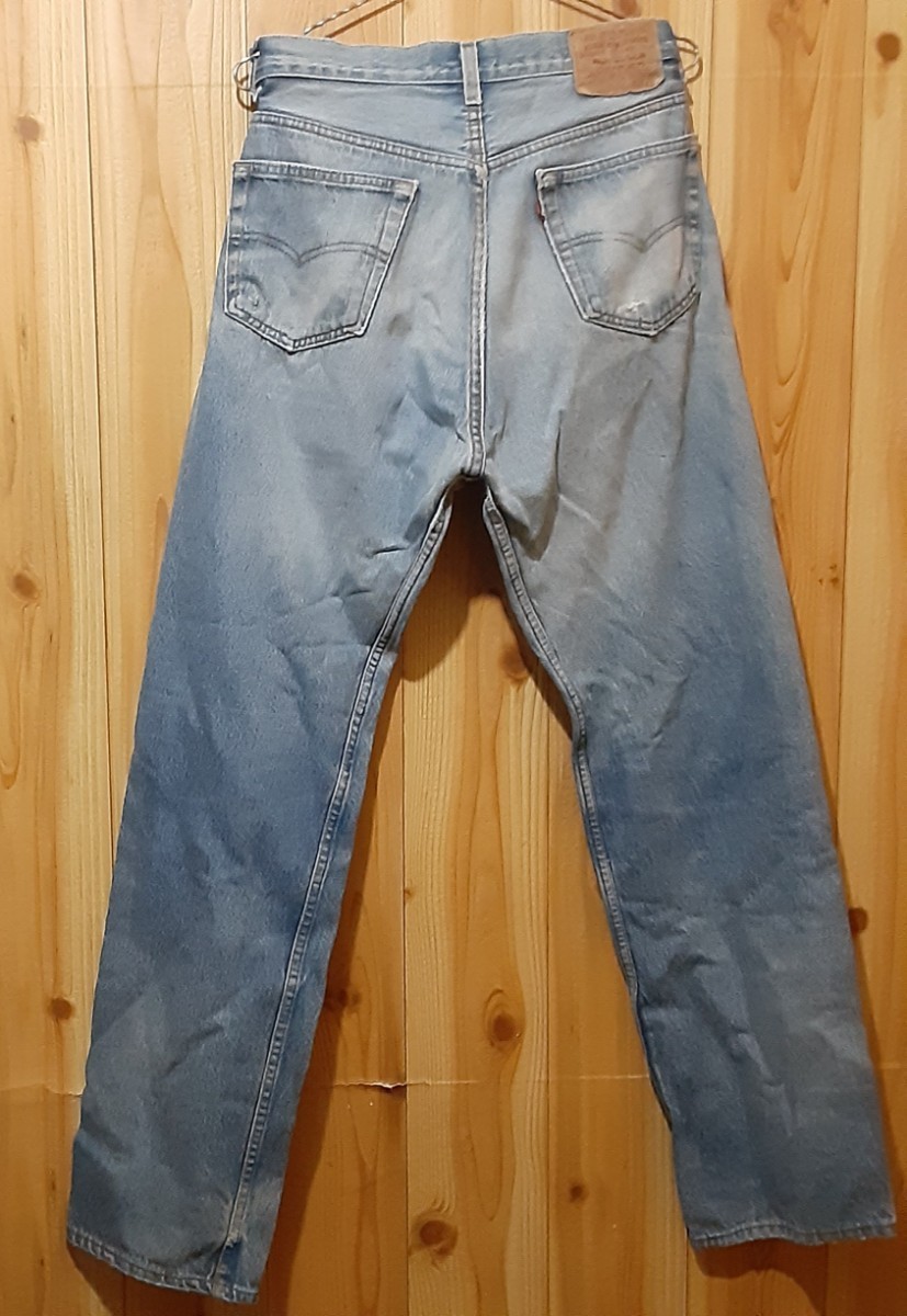 最値!1点物!USA製!90'sヴィンテージモデル!リーバイス【Levi's】501xx高級デニム ジーンズ!完売!アイスブルー!希少ビッグサイズ W36 _画像2