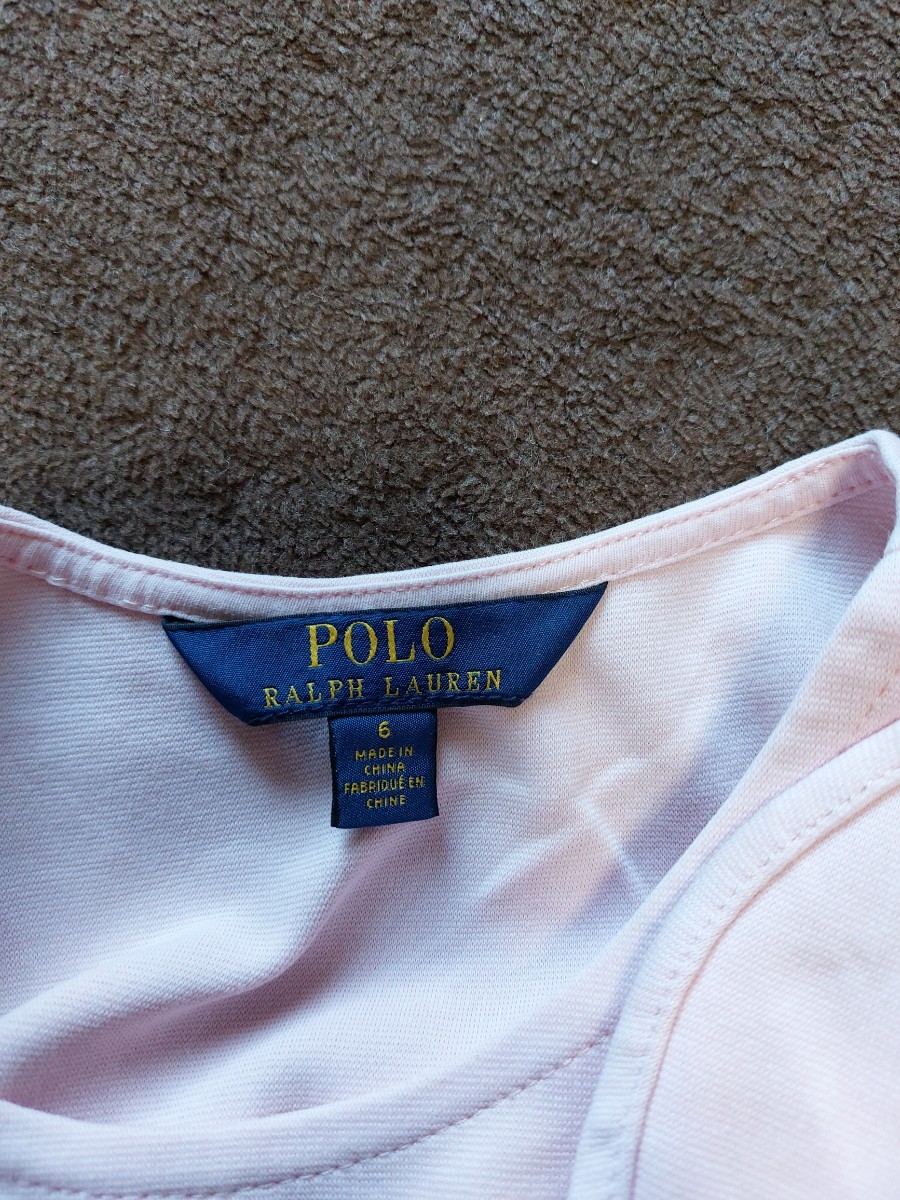  Polo Ralph Lauren flair One-piece pink 120 size 