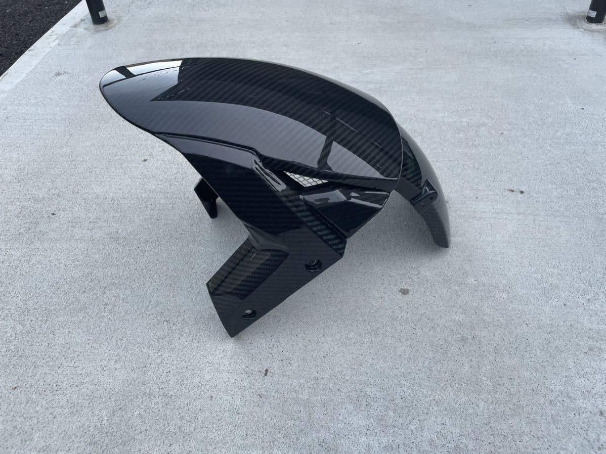ドライ カーボン 綾織 艶有り SPEEDRA フロント フェンダー KAWASAKI