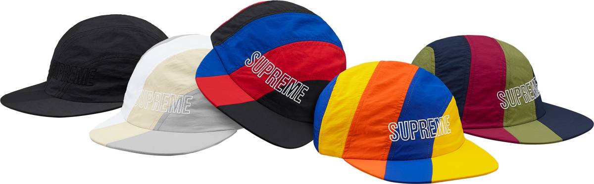 新品 未使用 国内正規品 ◆ Supreme Diagonal Stripe Nylon Hat Black/黒◆ スモールBoxロゴ 18ss Week14_画像1