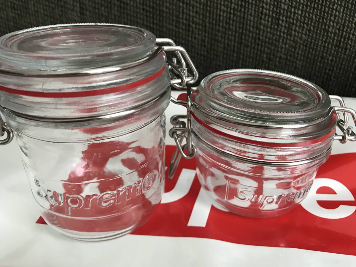 新品 未使用 国内正規品 ◆ Supreme 18ss Week11 Jar Set(2個 1組)ガラス小物入れ ◆ 半タグ付 代官山店舗購入商品 ◆_画像6