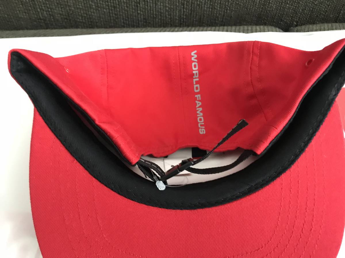 新品 未使用 国内正規品 ◆ Supreme 18ss Reflective Tab Pocket Camp Cap Red/赤 ◆ 半タグ付 代官山店舗購入商品 ◆_画像5