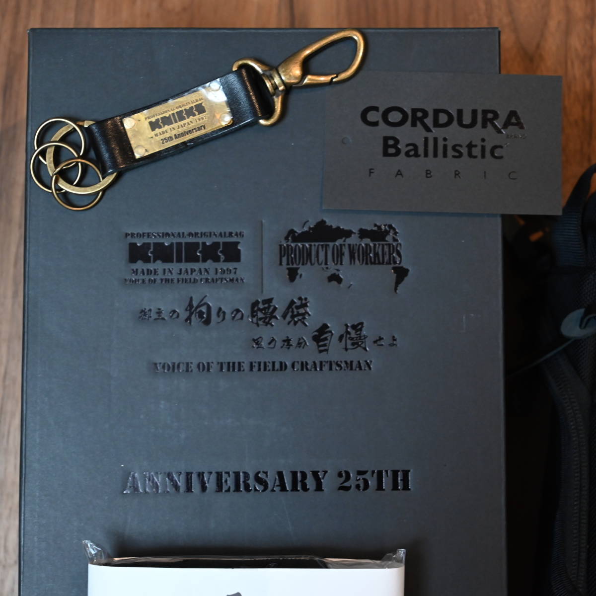 【送料込】【未使用展示品】KNICKS ニックス コーデュラバリスティック 25周年限定 ワンショルバッグ(タオル・キーホルダー付)