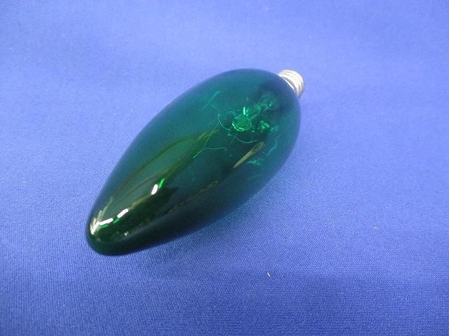 シャンデリア電球E12(15個入)(緑) 100/110V25Wの画像4