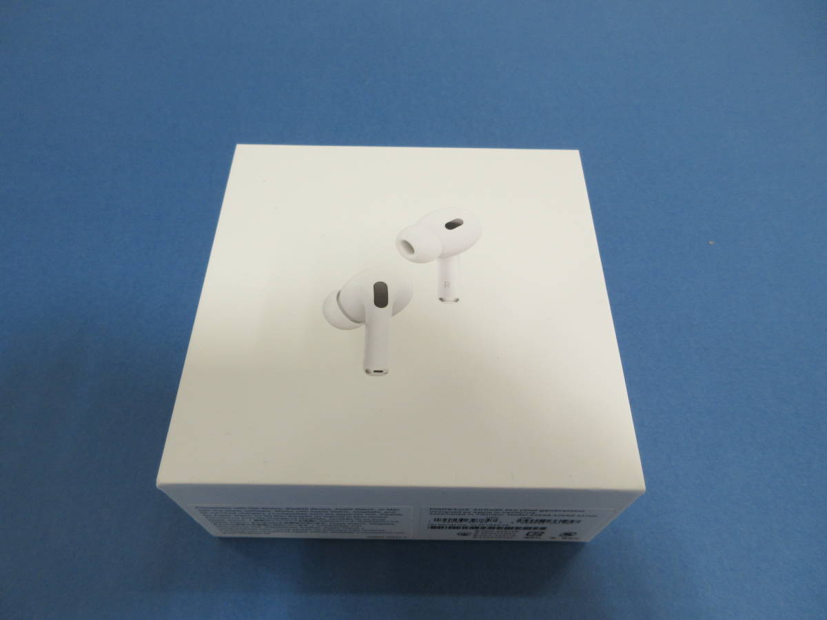 オーディオ機器 イヤフォン 179)未開封 Apple AirPods Pro MQD83J/A 第2世代 エアーポッズ プロ 