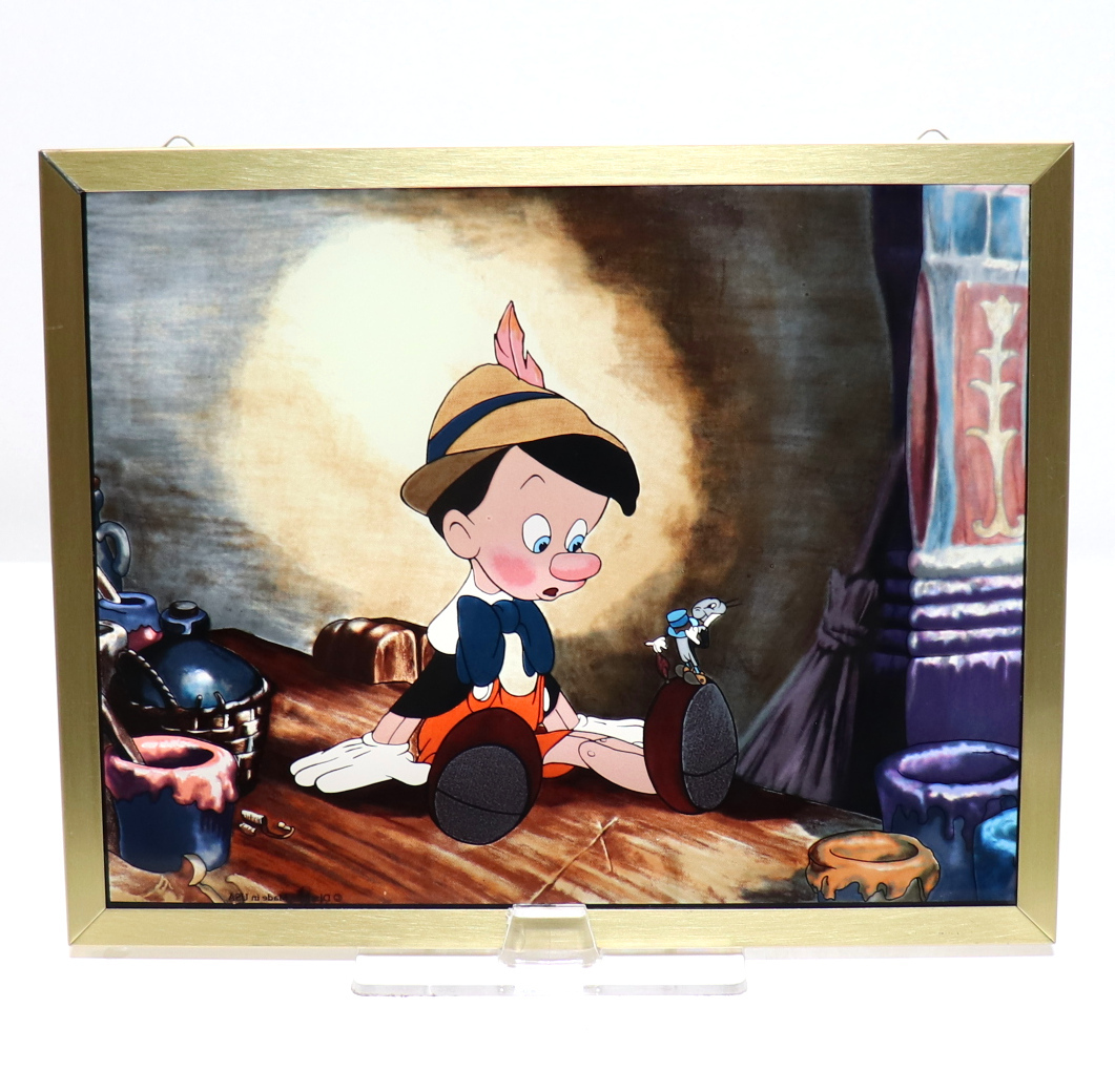 ピノキオとジミニー ディズニー公式 ヴィンテージ ステンドグラス 数量