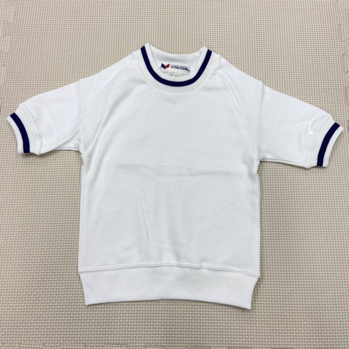 (M)058 new goods [ VIGOR ]b.ga- training shirt size 100 2 sheets set / short sleeves / circle collar /la gran / child /../ children's / gym uniform / gym uniform / motion put on / made in Japan 