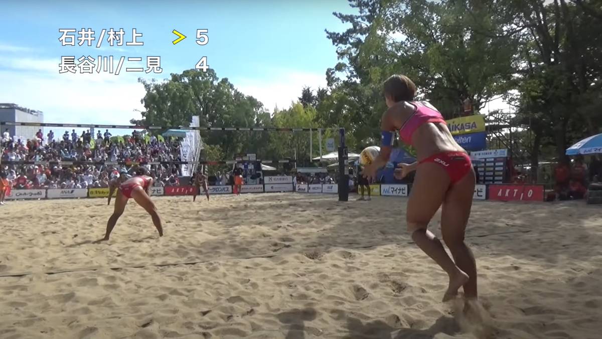 JBV official 2019 year beach volleyball minor bi Tour no. 7 war Nagoya convention woman decision . war [ Ishii * Murakami vs Hasegawa * two see ]( official large je -stroke image BD compilation )