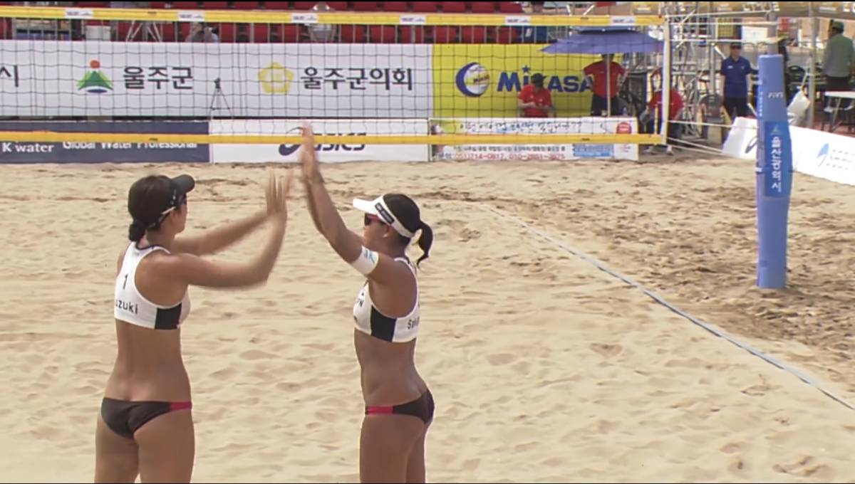 FIVB ( international volleyball ream .)2018 beach volleyball 1star world Tour *. mountain ( Korea ) convention woman . decision .[ Japan vs Japan ] official image BD compilation 