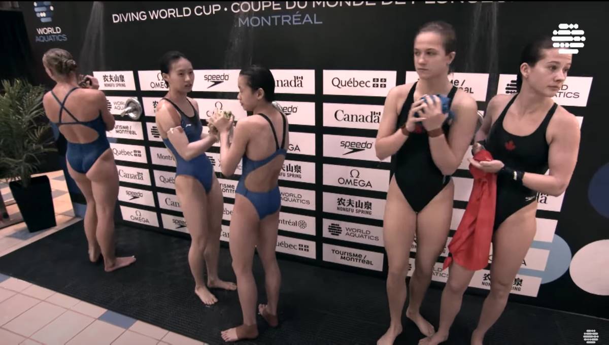 FINA（国際水泳連盟）２０２３世界水泳競技選手権モントリオール大会「女子シンクロ10ｍプラットフォーム飛込（決勝）」公式映像完全BD収録_画像6