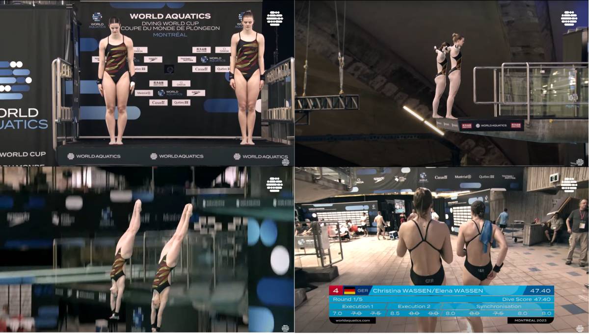 FINA（国際水泳連盟）２０２３世界水泳競技選手権モントリオール大会「女子シンクロ10ｍプラットフォーム飛込（決勝）」公式映像完全BD収録_画像10
