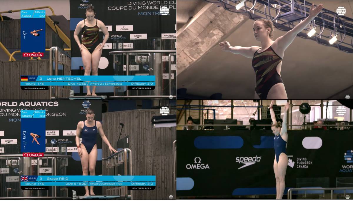 FINA( international swim ream .)2023 year world swim contest player right montoli all convention [ woman stone chip board stone chip included 3m( decision .)] official image complete BD compilation 