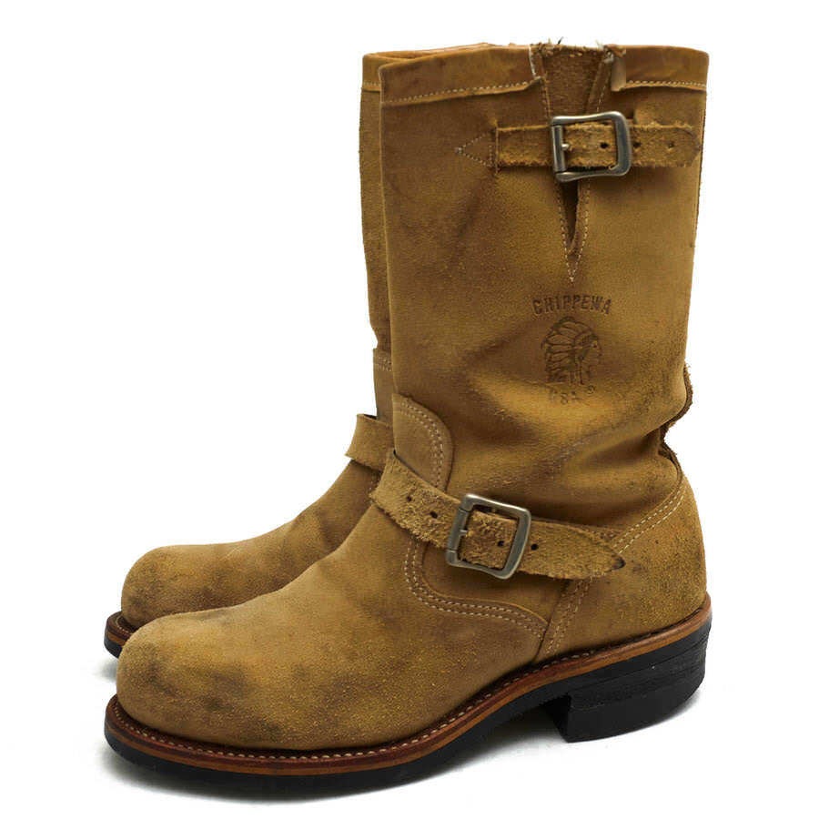 SALE／37%OFF】 牛革 SUEDE SAND BOOTS ENGINEER 11 91071 エンジニア