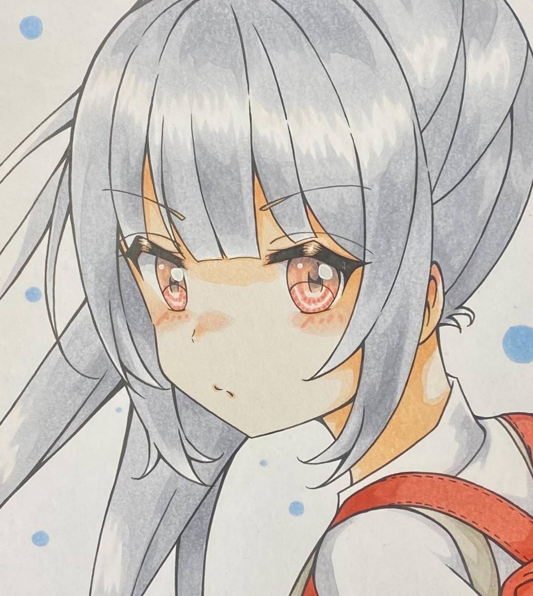 艦隊これくしょん/艦これ/霞/同人/色紙/コピック/手描きイラスト