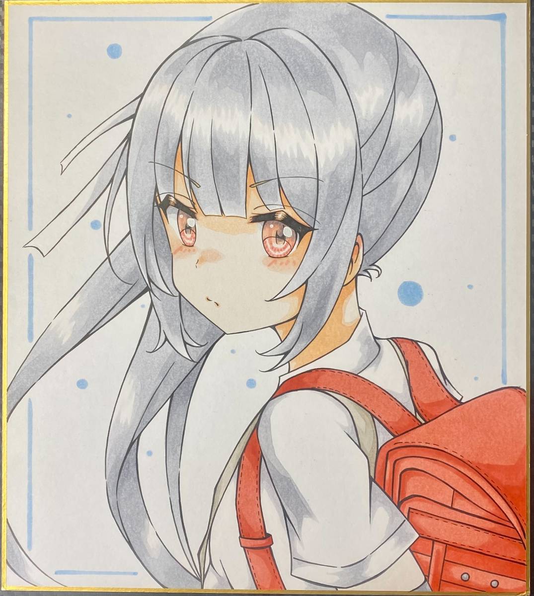 艦隊これくしょん/艦これ/霞/同人/色紙/コピック/手描きイラスト