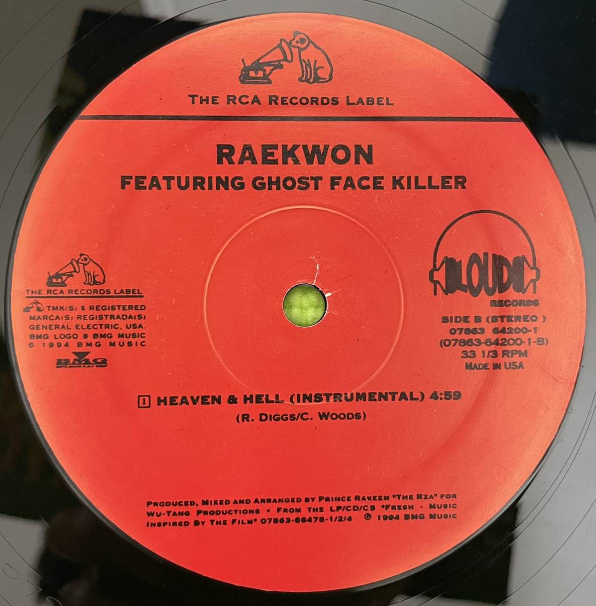 HIPHOP record ヒップホップ　レコード　Raekwon Featuring Ghost Face Killer* Heaven & Hell 1994_画像4