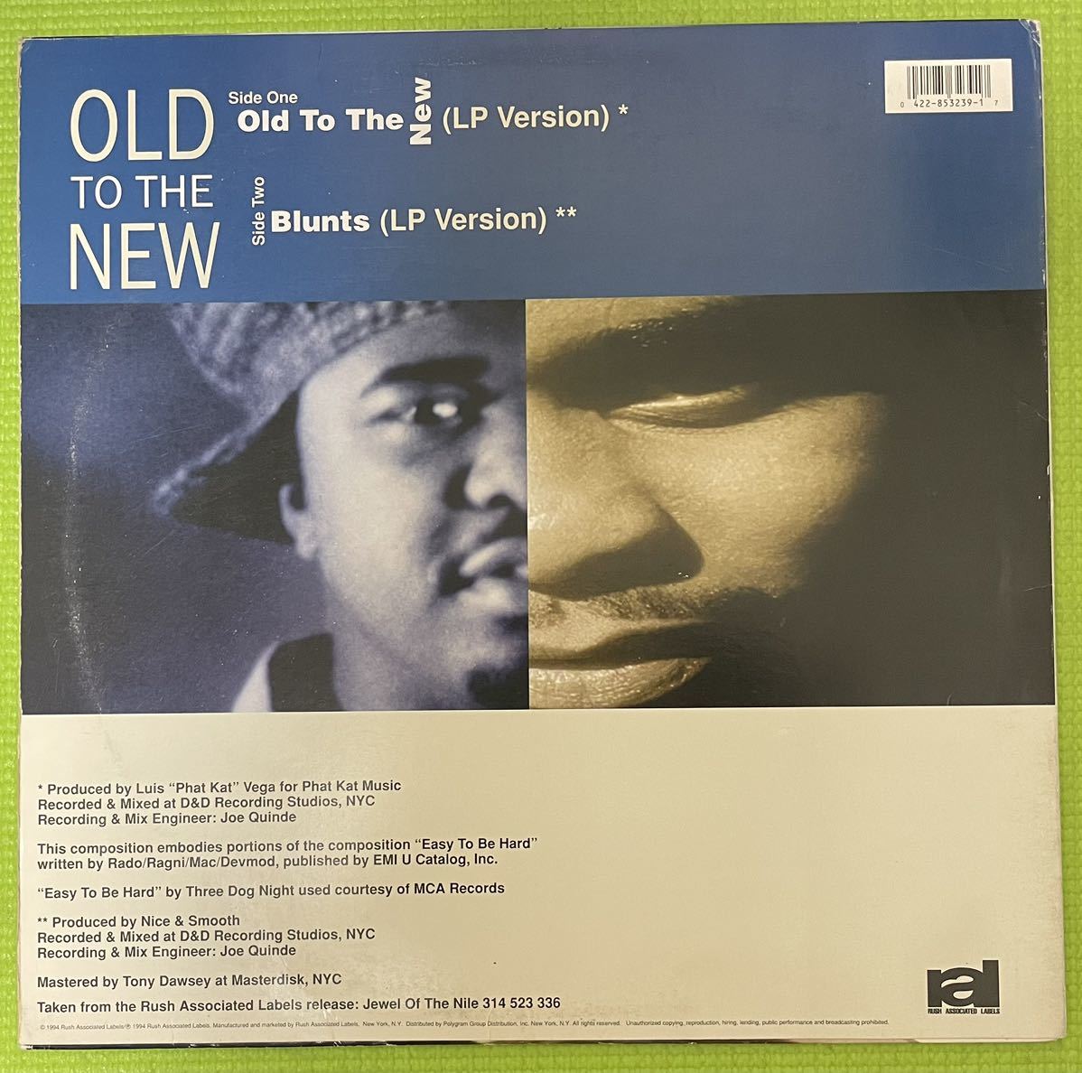 HIPHOP Record ヒップホップ　レコード　Nice & Smooth Old to the new blunts 1994_画像2