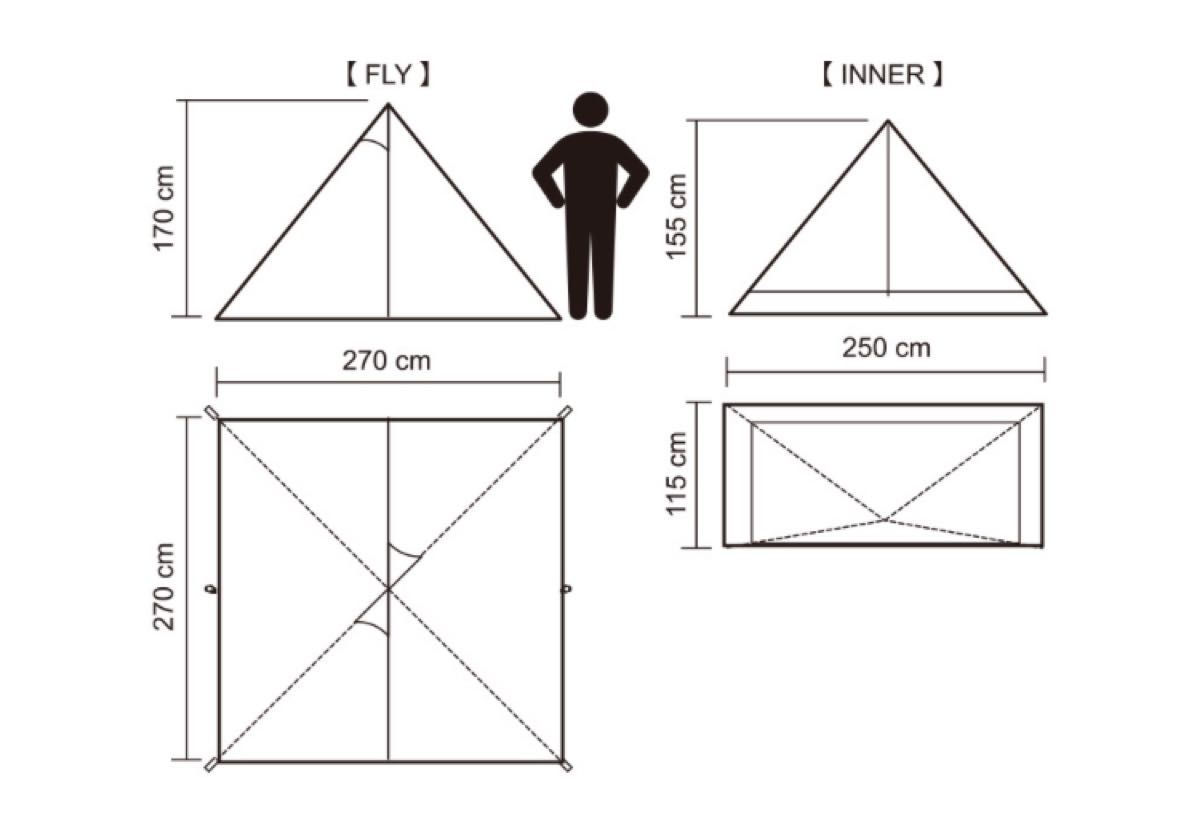 即発送 tent-Mark DESIGNS パンダTC + テント タープ ワンポールテント