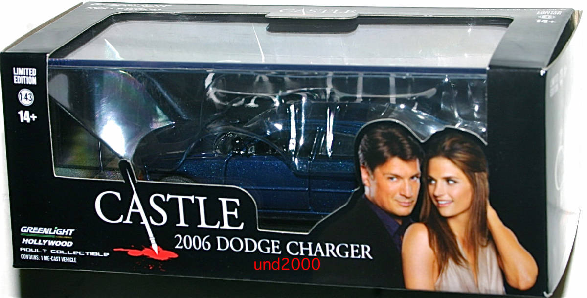Greenlight キャッスル ミステリー作家のNY事件簿 1/43 2006 ダッジ チャージャー Dodge Charger グリーンライト Castle_画像2