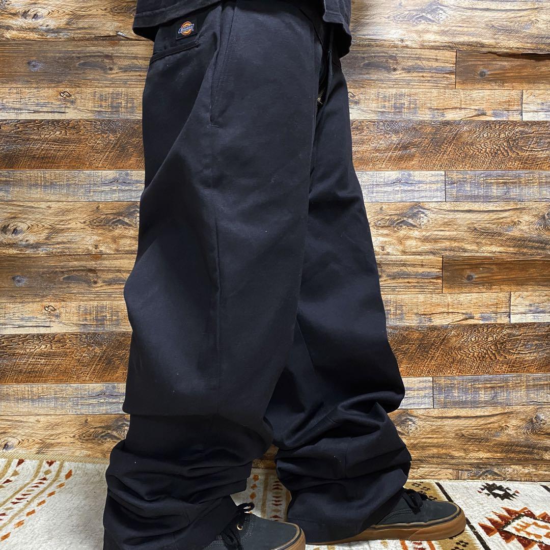 USA製 Dickies ディッキース ディッキーズ w38 ワークパンツ 黒 USA製 Dickies ディッキース ディッキーズ w38 ワークパンツ 黒