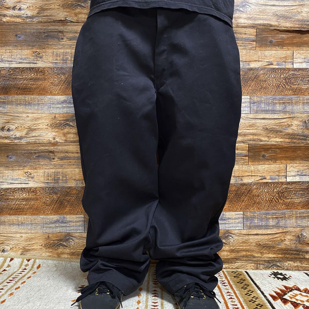 USA製 Dickies ディッキース ディッキーズ w38 ワークパンツ 黒 USA製 Dickies ディッキース ディッキーズ w38 ワークパンツ 黒