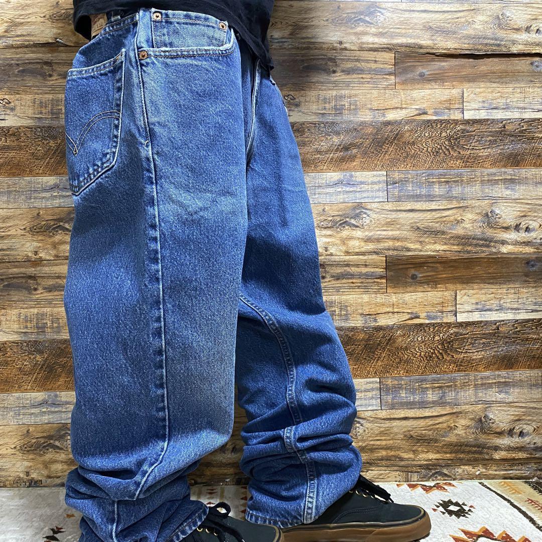 魅力の リーバイス505w36デニムジーンズ古着ジーパンアイスブルー