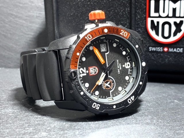 新品 LUMINOX ルミノックス 正規品 腕時計 ベア・グリルス サバイバル 3720 シー シリーズ クオーツ カレンダー 防水 オレンジ プレゼント