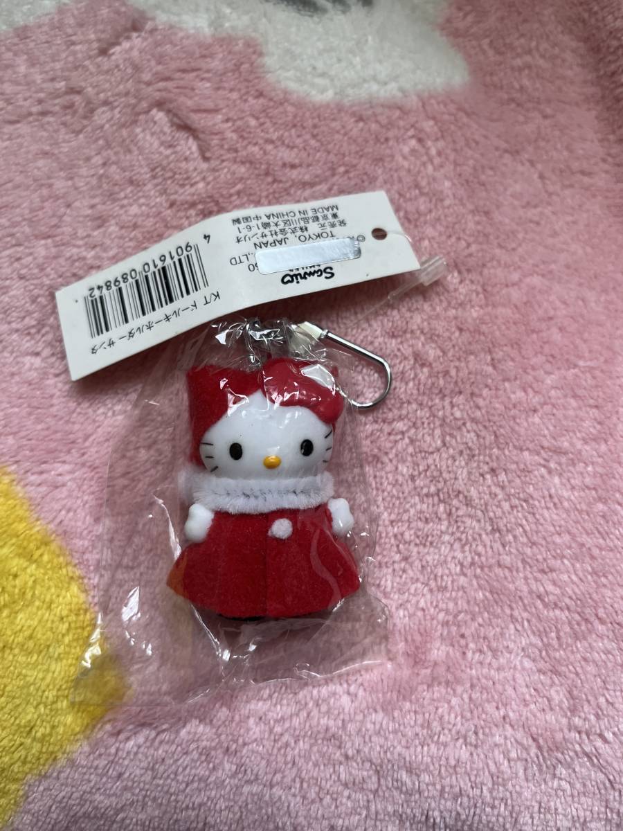 ハローキティ コスチュームマスコットキーホルダー サンタ クリスマス