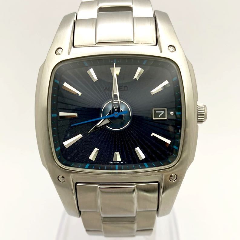 美品 電池新品 送料込 セイコー SEIKO ワイアード WIRED 3針カレンダー 