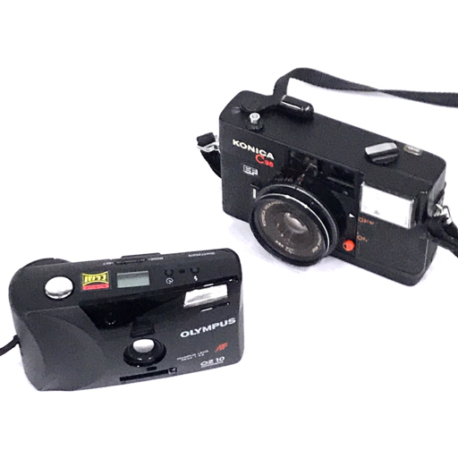 1円 OLYMPUS OZ10 KONICA C35 コンパクトフィルムカメラ 2点 セット A7528の画像1