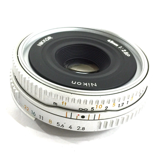 1円 Nikon NIKKOR 45mm 1:2.8 P 一眼 オートフォーカス カメラ レンズ 光学機器 L091718の画像1