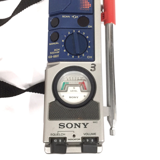 1円 SONY ICB-880T TRANSCEIVER ロッドアンテナ CBトランシーバー アマチュア無線の画像2