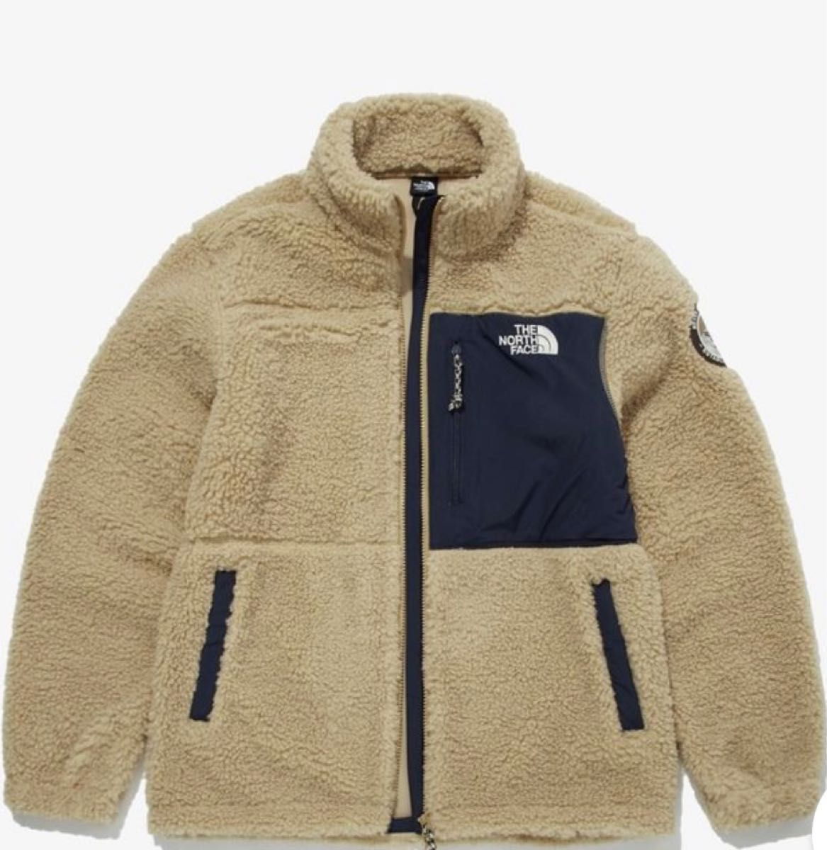 残1】ノースフェイス 韓国限定 ボア PLAY GREEN FLEECE JACKET 2XL