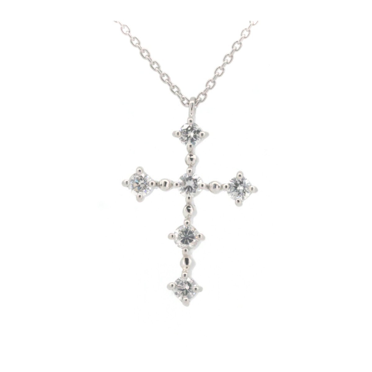  Vendome Aoyama бриллиант Cross колье 0.37ct PT850/PT900( платина ) ломбард лот 