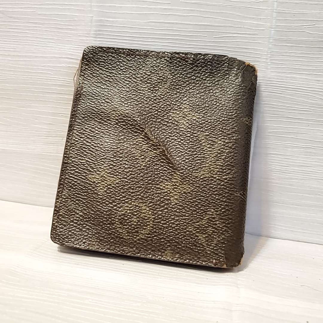 1567 即決 LOUIS VUITTON ルイヴィトン 二つ折り 札入れ モノグラム ポルトビエ 6カルトクレディ 財布 ウォレット ウォレット_画像2