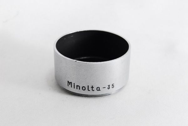 Minolta-35/ミノルタ35 レンズ用 ネジ込み式 メタルフード●34mm径_画像1