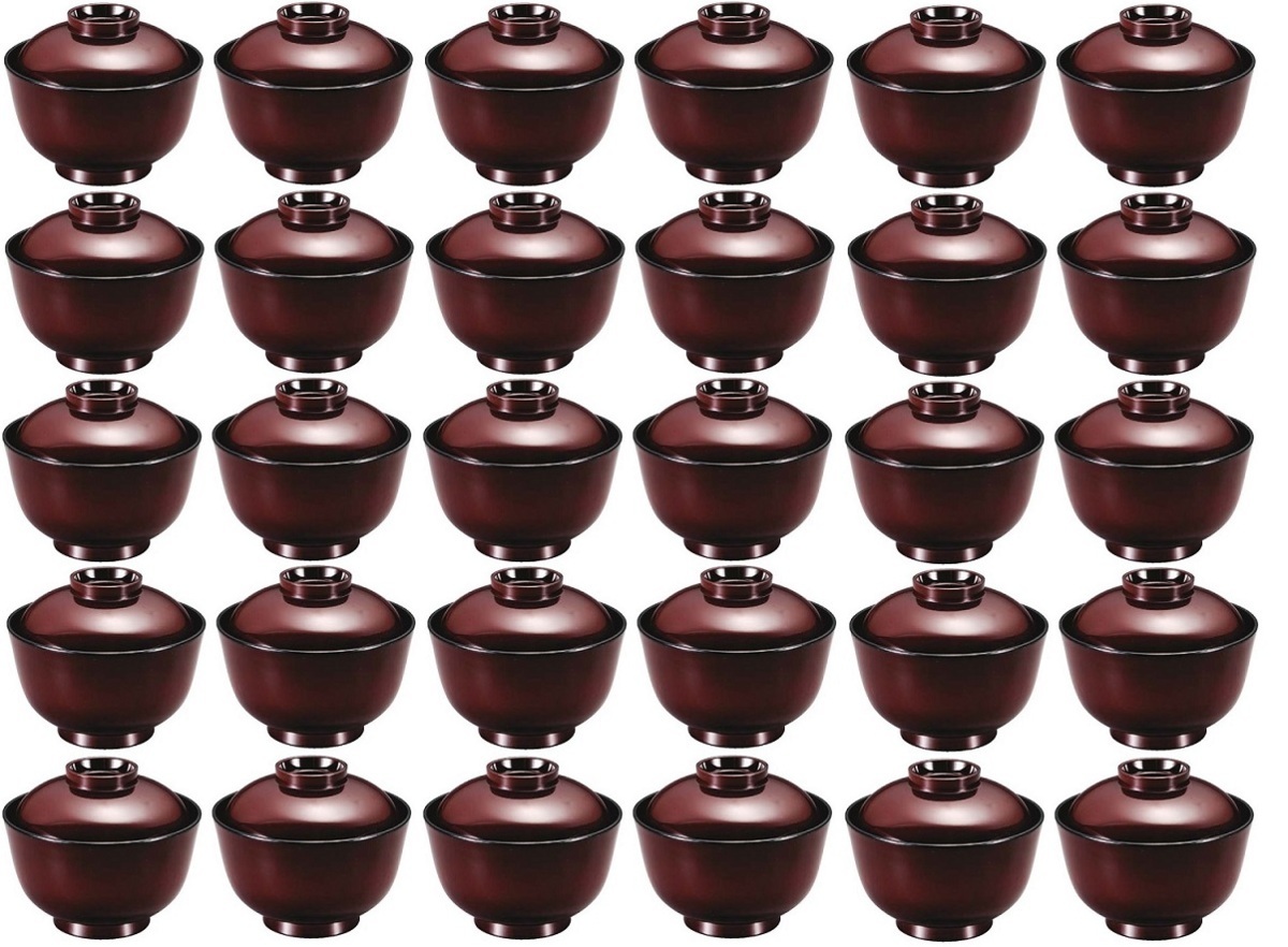 ☆業務用漆器耐熱吸物椀千鳥椀溜3.5寸(約径105X87mm) ☆業務用漆器耐熱吸物椀千鳥椀溜3.5寸(約径105X87mm)