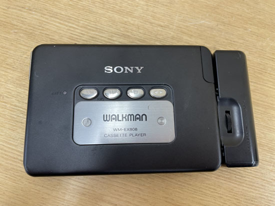 SONY cassette player WALKMAN WM-EX808 black remote control earphone attaching Sony Junk Sapporo city hand . district 