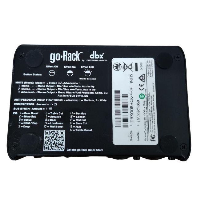 美品 dbx goRack プロセッサー内蔵小型ミキサー|Yahoo!フリマ 美品 dbx goRack プロセッサー内蔵小型ミキサー|Yahoo!フリマ