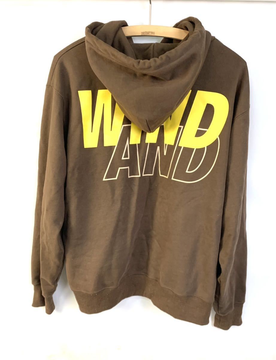 ●Lサイズ WIND AND SEA SEA Hoodie Sea Brown-Sd Yellow ウィンダンシー シー フーディー シー ブラウン イエロー パーカー●_画像5