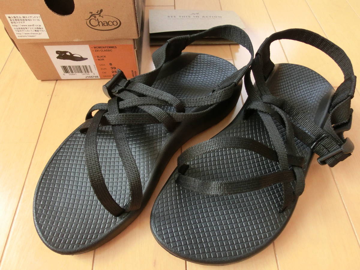 人気アイテム Chaco チャコ ZX1 Classic Black W8 25.0cm
