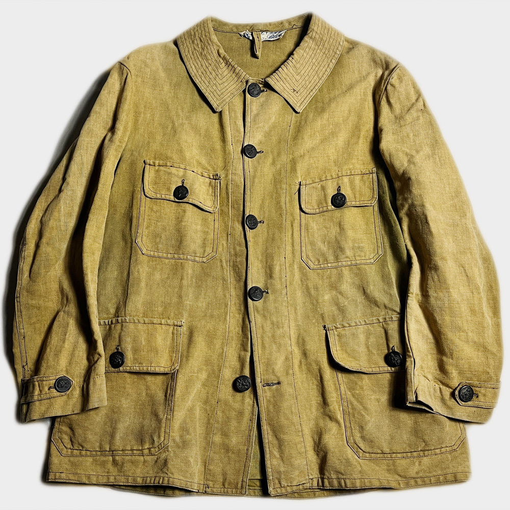 限定セール！】 jacket hunting linen french ジャケット ハンティング
