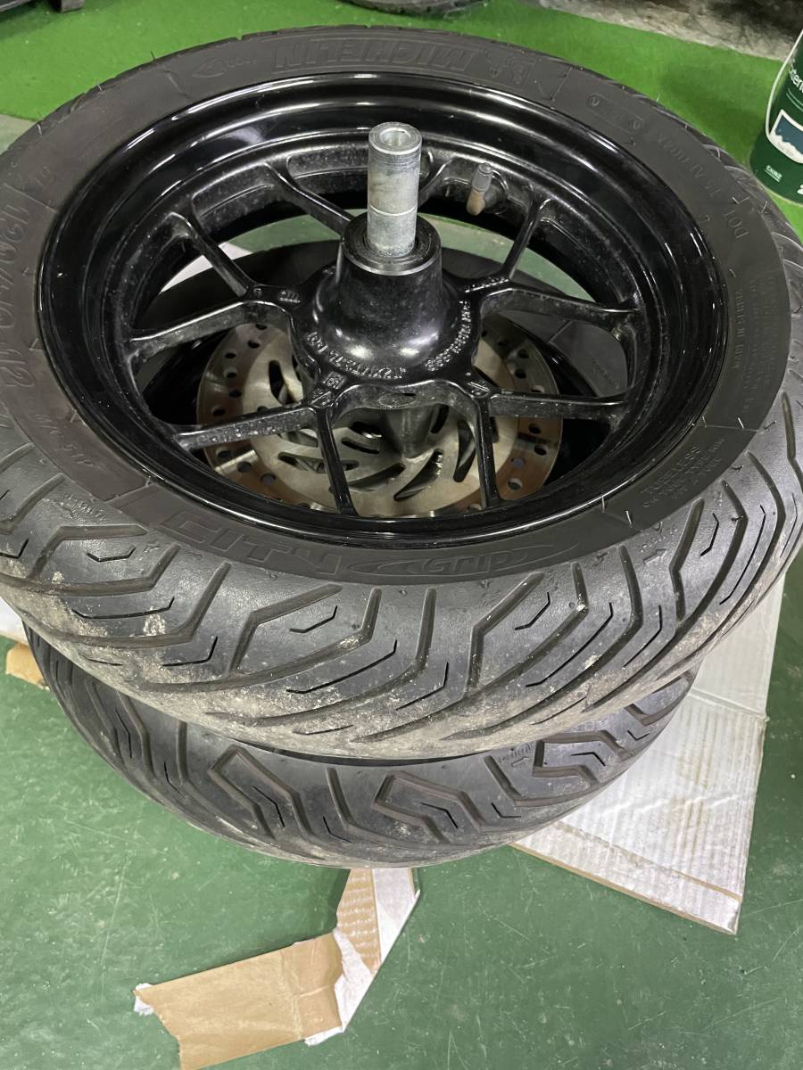グロム jc61前期 純正ホイール 前後セット GROM グロム jc61前期 純正ホイール 前後セット GROM