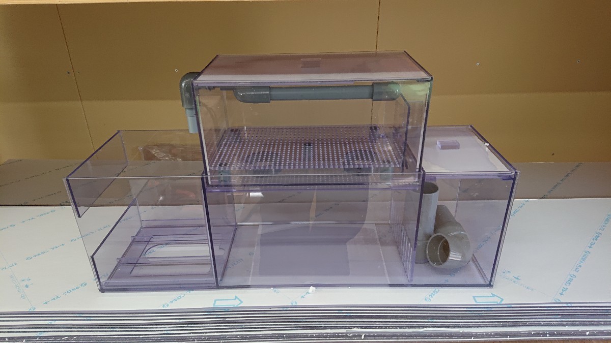 60センチガラス水槽用 上部フィルター レイシーポンプ仕様 魚、水草