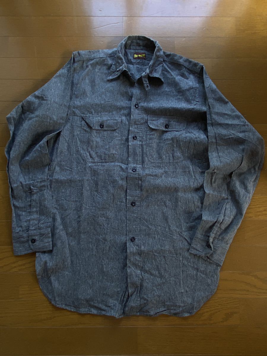 スペシャル! big smith ブラックシャンブレーシャツ15ハーフ程度