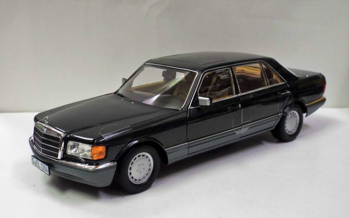 MB special order goods [ Norev ]1/18 Mercedes Benz 560 SEL (W126) 1985~1991 year green metallic lik two-tone die-cast made. minicar parallel imported goods 