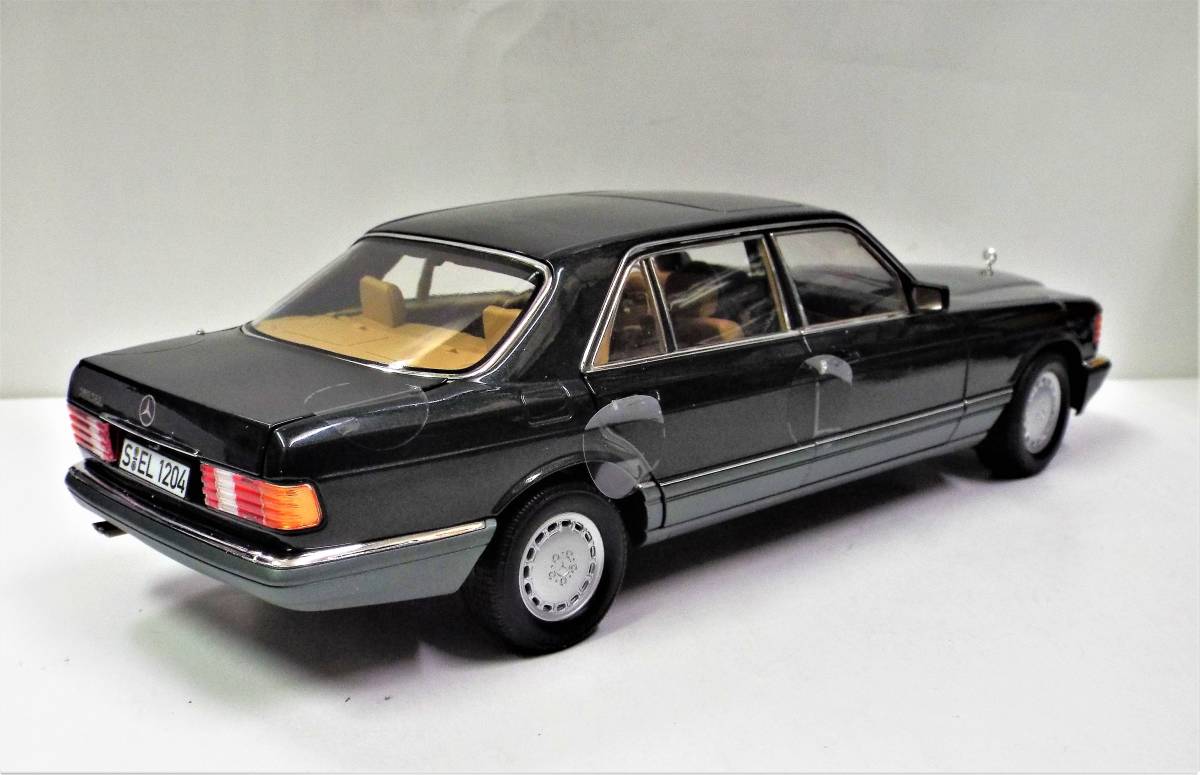 MB special order goods [ Norev ]1/18 Mercedes Benz 560 SEL (W126) 1985~1991 year green metallic lik two-tone die-cast made. minicar parallel imported goods 